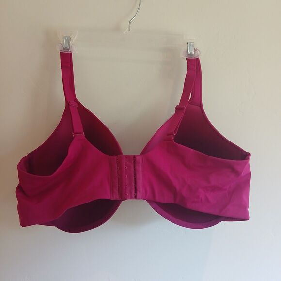 Ambrielle T Shirt Bra Size 46DDD Hot Pink Smooth Cup Underwire Barbiecore - Picture 2 of 8